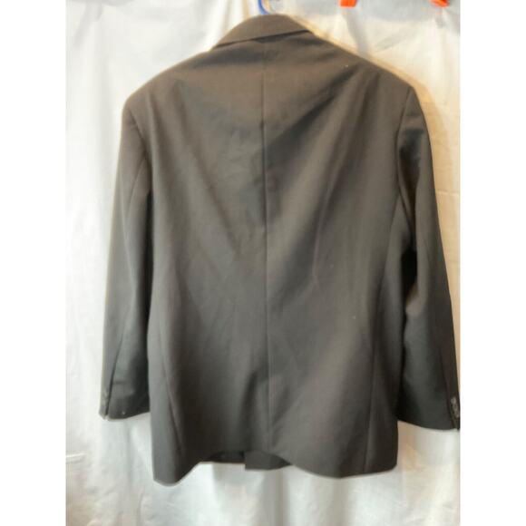 Julian Loren Men’s 44R Double Breasted Black Suit Jacket Blazer Classic Formal - Picture 8 of 14